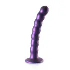 Pērlīšu G-punkta dildo – 16.5 cm (6.5″) – Violets — Foto 10