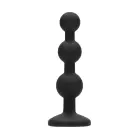Anaaltapp helmeste ja teemantkristalliga põhjaga – 10 cm (3.9″) – Must — Foto 2