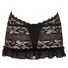 Cottelli Collection pitsist halterneck kleit – lillepits, sügav dekoltee ja ketid – must – S — Foto 6
