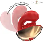 INTENSE Mariah U-formas dubultais vibrators – sarkans — Foto 6