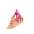 B-Vibe Snug Plug 1 – Weighted Anal Plug – S – Pink — Photo 6