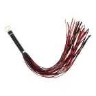 Fetish Collection Faux Leather Flogger – 64 cm – Red and Black — Photo 3