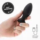 Twister – Pöörlev anaaltapp kaugjuhtimispuldiga – 9.8 cm (3.8″) – Must — Foto 6