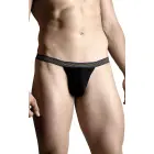 Men's Thong 4496 – Black with Rainbow Accents – M/L — Photo 1