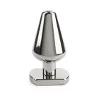 Heavy Steel Butt Plug – M – Silver — Photo 4