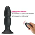 PRETTY LOVE анальная пробка с бусинами, 4 режимами вибрации и вращения – 13.5 cm – Черный — Фото 8