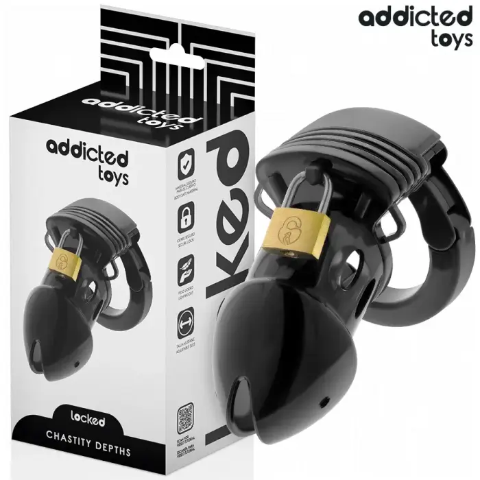 Addicted Toys Locked Secure система целомудрия 7.5 cm – черный