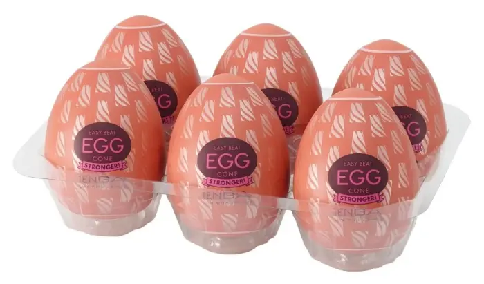 Tenga Egg Cone Stronger HB 6 pcs Set – Flexible Stimulation Sleeves