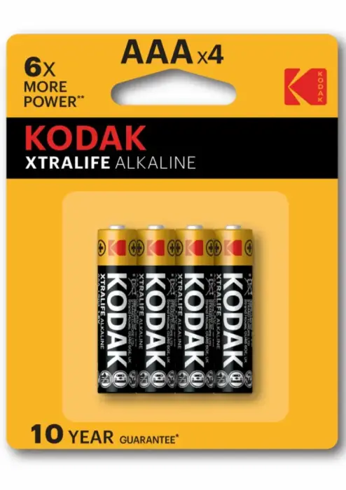 Kodak XTRALIFE AAA (LR03) щелочные батарейки – 10 × 4 шт.