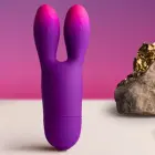 Гибкий кролик-вибратор Rocks-Off Glo-Girl Bunny – 13.2 cm (5.2″) – фиолетовый — Фото 2