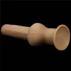 Love Toy kahekihiline silikoonist dildo käepidemega – 28 cm (11″) – Nahavärv — Foto 9