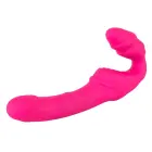 Vibrējošs bezsiksnas strapon 2 – 21.8 cm (8.6″) – rozā — Foto 3