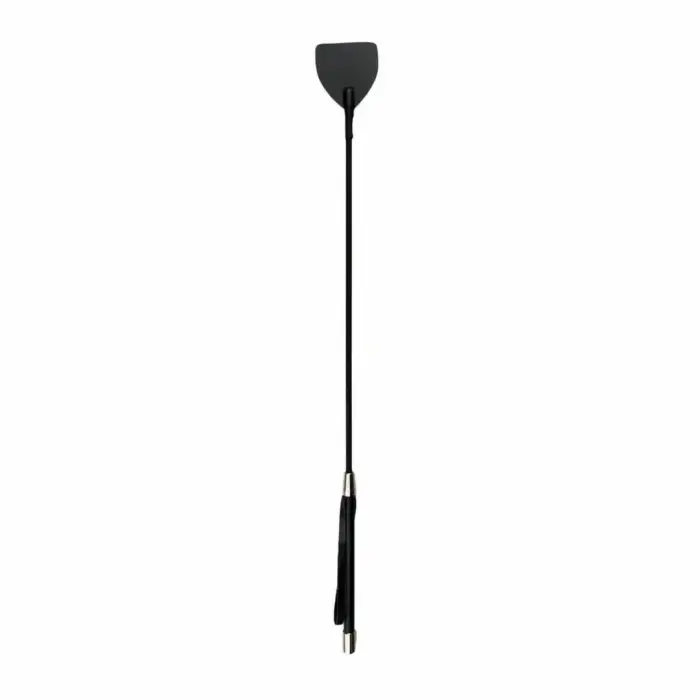 Ouch! melnas mākslīgās ādas šauta ar dekoratīviem metāla vāciņiem, 45 cm