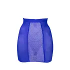 High-Waist Fishnet Skirt with Tie Dye Effect – Blue – One Size Photo