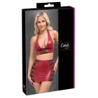 Cottelli PARTY Red Wet Look Top & Mini Skirt Set with Lace – M — Photo 1