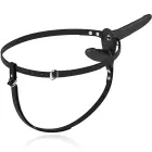 Fetish Submissive Adjustable Harness Double Motor Black Silicone System 15/8cm — Photo 5