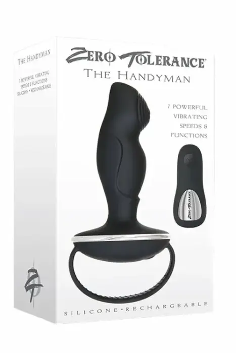 ZERO TOLERANCE The Handyman Black – вибромассажёр с дистанционным управлением, 7 режимов