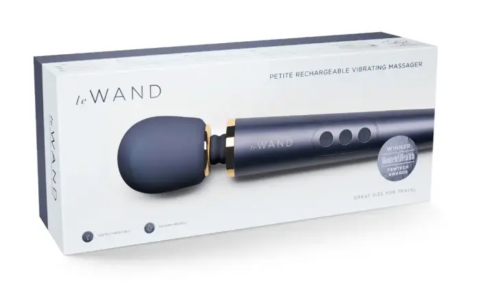 Le Wand Petite wand masāžas vibrators – 25.4 cm (10″) – zils