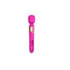Wand вибратор с подвижным язычком – 18 cm (7″) – розово-красный — Фото 5