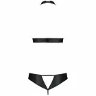 Passion Malwia Eco-Friendly Leather Lingerie Set – Black – S/M — Photo 3