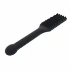 Sportsheets Edge Spiked Paddle чёрная – силиконовая шлёпалка с металлическим стержнем — Фото 4