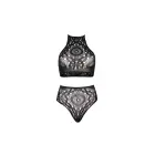 Halter-top ja kõrge vöökohaga stringid – M/L – must — Foto 2