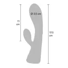 Iris truša vibrators – 18 cm (7″) – violets — Foto 8