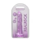 Netikras dildo su siurbtuku – 17 cm (7″) – Violetinė Photo