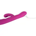 Javida divu motoru sildošais vibrators ar klitora stimulatoru – 22 cm (8.6″) – violets — Foto 7