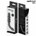 Addicted Toys divpusējs silikona masieris – 16.5 cm (6.5″) – Melns — Foto 6