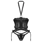 Obsessive Alliane корсет с открытыми чашечками – чёрный – 2XL/3XL — Фото 6