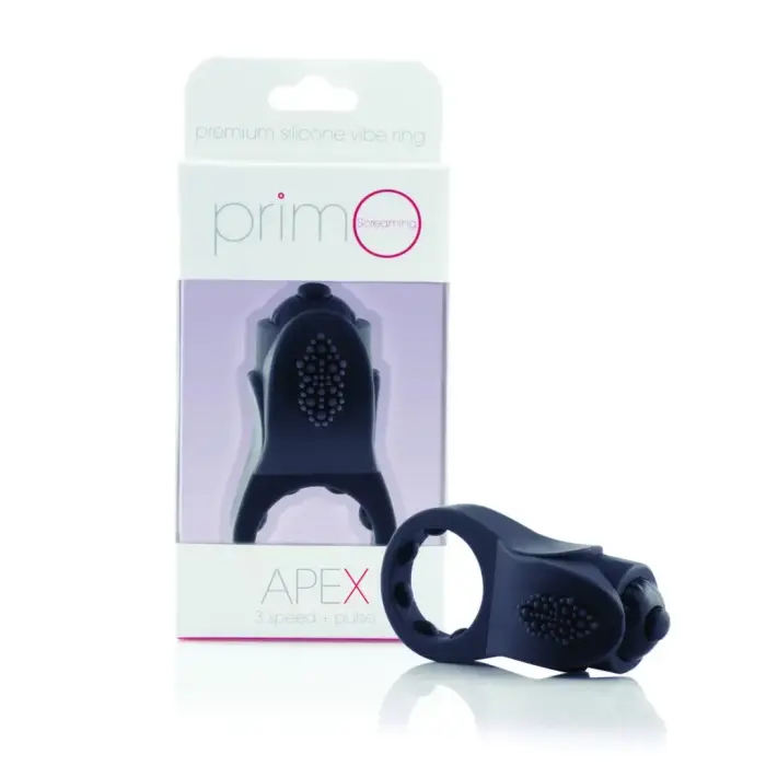 The Screaming O PrimO Apex Vibrating Cock Ring – Black