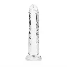 Taisns reālistisks dildo ar piesūcekni – 14.5 cm (5.7″) – Caurspīdīgs Foto 3