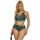 Subblime 954086 mežģīņu krūštura un biksīšu komplekts – zaļš – S/M — Foto 4
