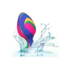 Cheeky Multicolored Anal Plug with Suction Cup – M — Photo 6