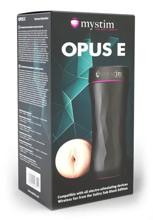 Opus E Vagina E-Stim Vaginal Probe – Black