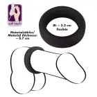 Black Velvets Cock Ring – 3.2 cm – Black — Photo 5