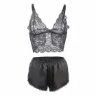 Subblime 953911 siidi ja pitsi öösärgikomplekt – must – S/M — Foto 5