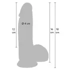 Reālistisks dildo – 16 cm (6.3″) – Miesas krāsa — Foto 10