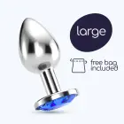 Bijou - Anal Jewel Plug – 8 cm (3.1″) – Blue — Photo 6
