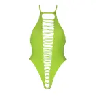 High-Cut Bodysuit – Plus size – Neon Green — Photo 5