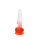 Kiotos Cox Colorful Dildo with Suction Cup – 17.5 cm (7″) – Clear/Red — Photo 4