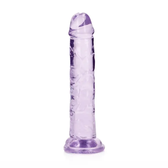 Taisns reālistisks dildo ar piesūcekni – 15.5 cm (6.1″) – Violets Foto 6