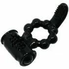 Baile Sweet Ring Dual-Stimulation Silicone Intimate Ring – Black — Photo 1