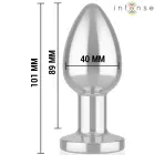 INTENSE Metal Plug L with Remote – 10.1 cm – Silver — Photo 4
