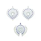 Bijoux Indiscrets Flamboyant комплект украшений для тела – синий и зелёный — Фото 1