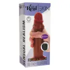 Vibruojantis dildo su apyvarpe – 19 cm (7.5″) – kūno spalva — Nuotrauka 2