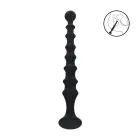 LEVELZ Ribbed Silicone Anal Probe – Black — Photo 6