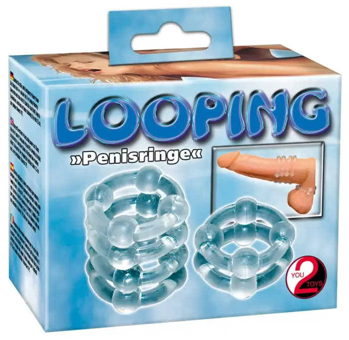 Looping peenis võru komplekt – 2 tk – Läbipaistev