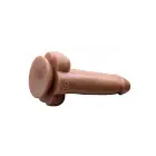 Divu D*k*u Dildo – 20 cm (8″) – Miesas krāsa — Foto 4